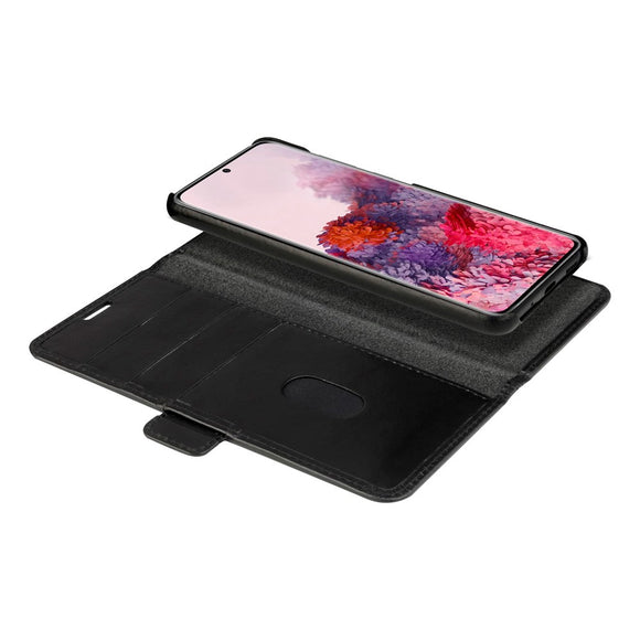 Samsung Galaxy S20 dbramante1928 Lynge 2-i-1 Ægte Læder Flip Cover - Black