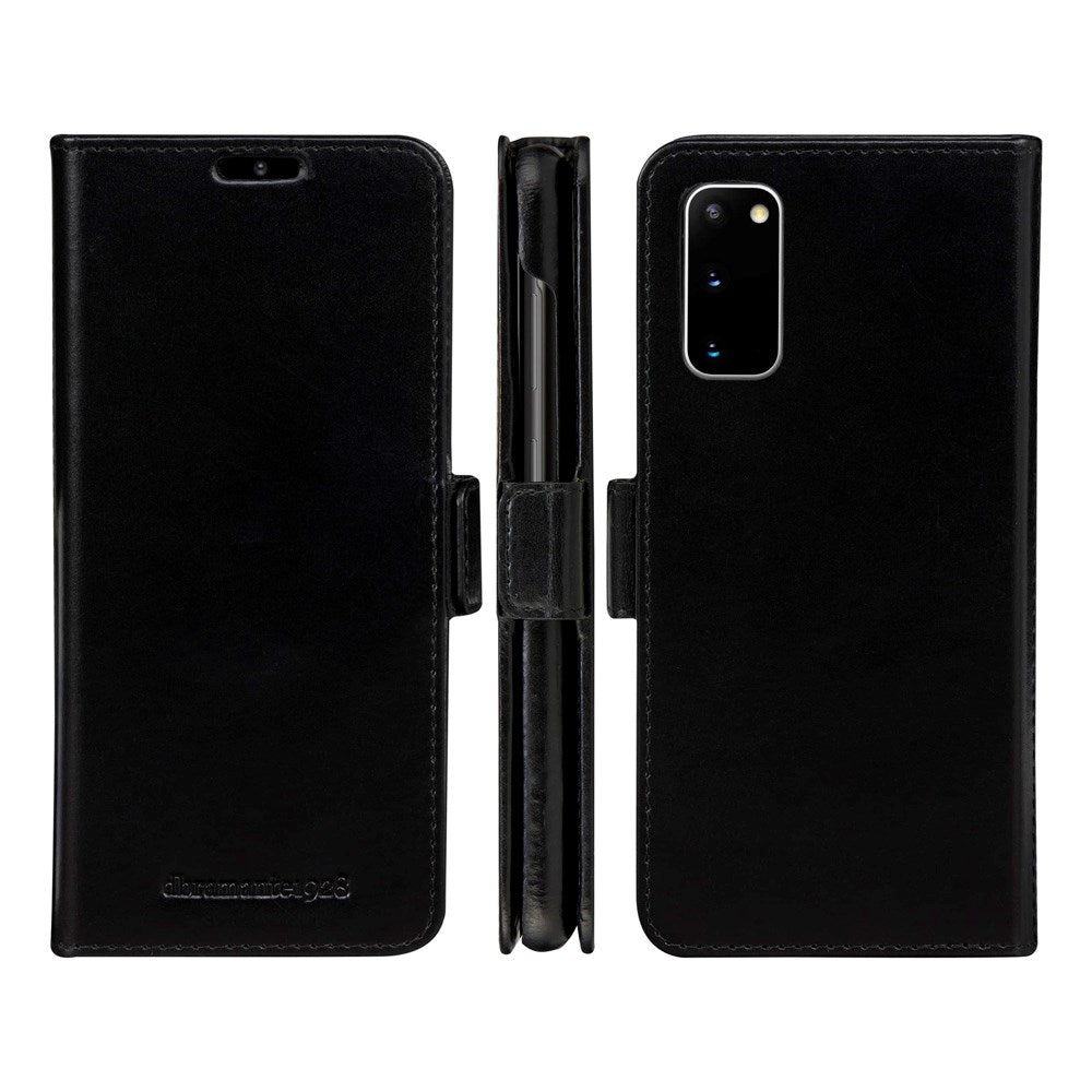 Samsung Galaxy S20 dbramante1928 Lynge 2-i-1 Ægte Læder Flip Cover - Black