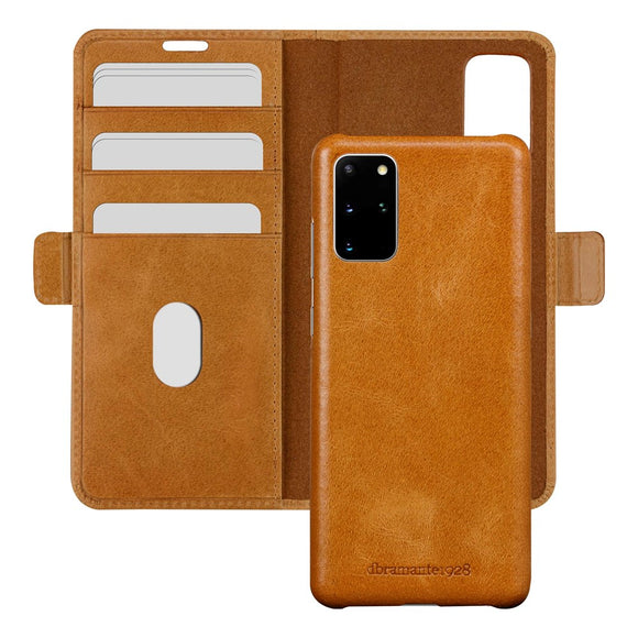 Samsung Galaxy S20+ (Plus) dbramante1928 Lynge 2-i-1 Ægte Læder Flip Cover - Tan