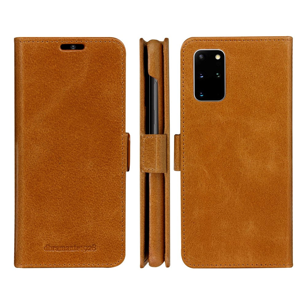 Samsung Galaxy S20+ (Plus) dbramante1928 Lynge 2-i-1 Ægte Læder Flip Cover - Tan
