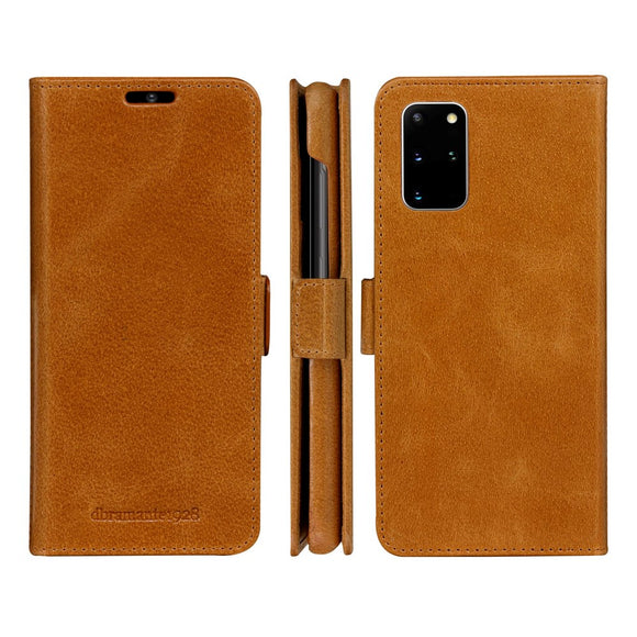 Samsung Galaxy S20+ (Plus) dbramante1928 Lynge 2-i-1 Ægte Læder Flip Cover - Tan