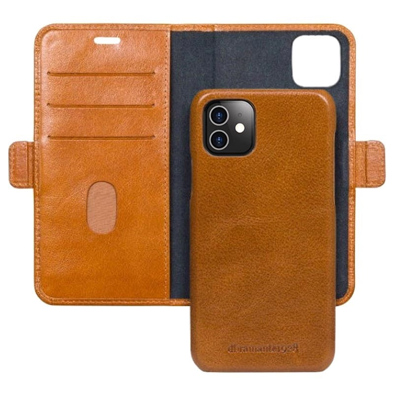 iPhone 12 Mini dbramante1928 Lynge Ægte Læder Magnet Cover - Brun