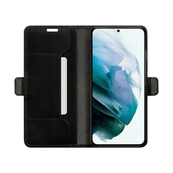 Samsung Galaxy S21 dbramante1928 Copenhagen Slim Ægte Læder Flip Cover m. Pung - Black