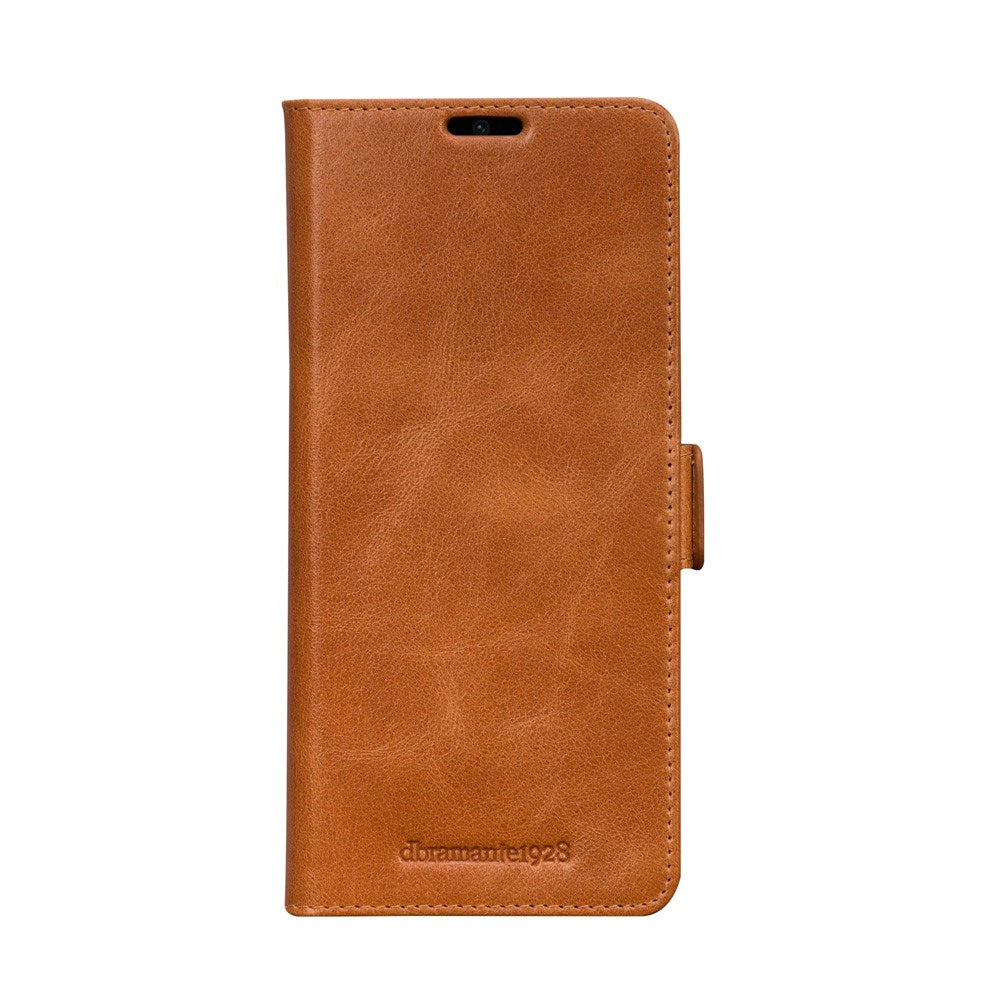 Samsung Galaxy S21 FE dbramante1928 Copenhagen Slim Ægte Læder Flip Cover m. Pung - Tan