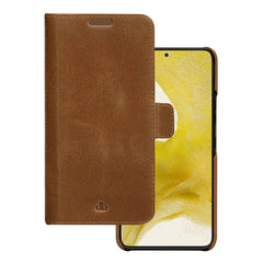Samsung Galaxy S22+ (Plus) dbramante1928 Lynge Ægte Læder Magnet Cover - Tan