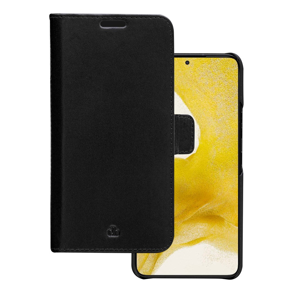 Samsung Galaxy S22+ (Plus) dbramante1928 Lynge 2-i-1 Ægte Læder Flip Cover - Black