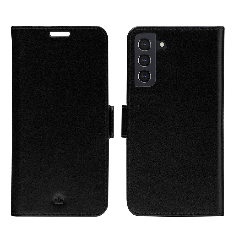 Samsung Galaxy S22+ (Plus) dbramante1928 Lynge 2-i-1 Ægte Læder Flip Cover - Black