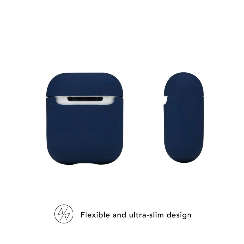 dbramante1928 AirPods (1 & 2. gen.) Costa Rica Silikone Cover - 100% Genbrugsplast - Pacific Blue