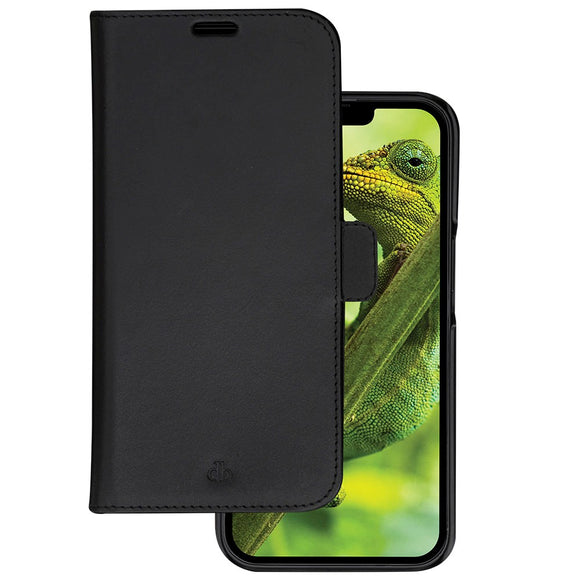 iPhone 14 dbramante1928 Lynge Ægte Læder Magnet Cover - Black