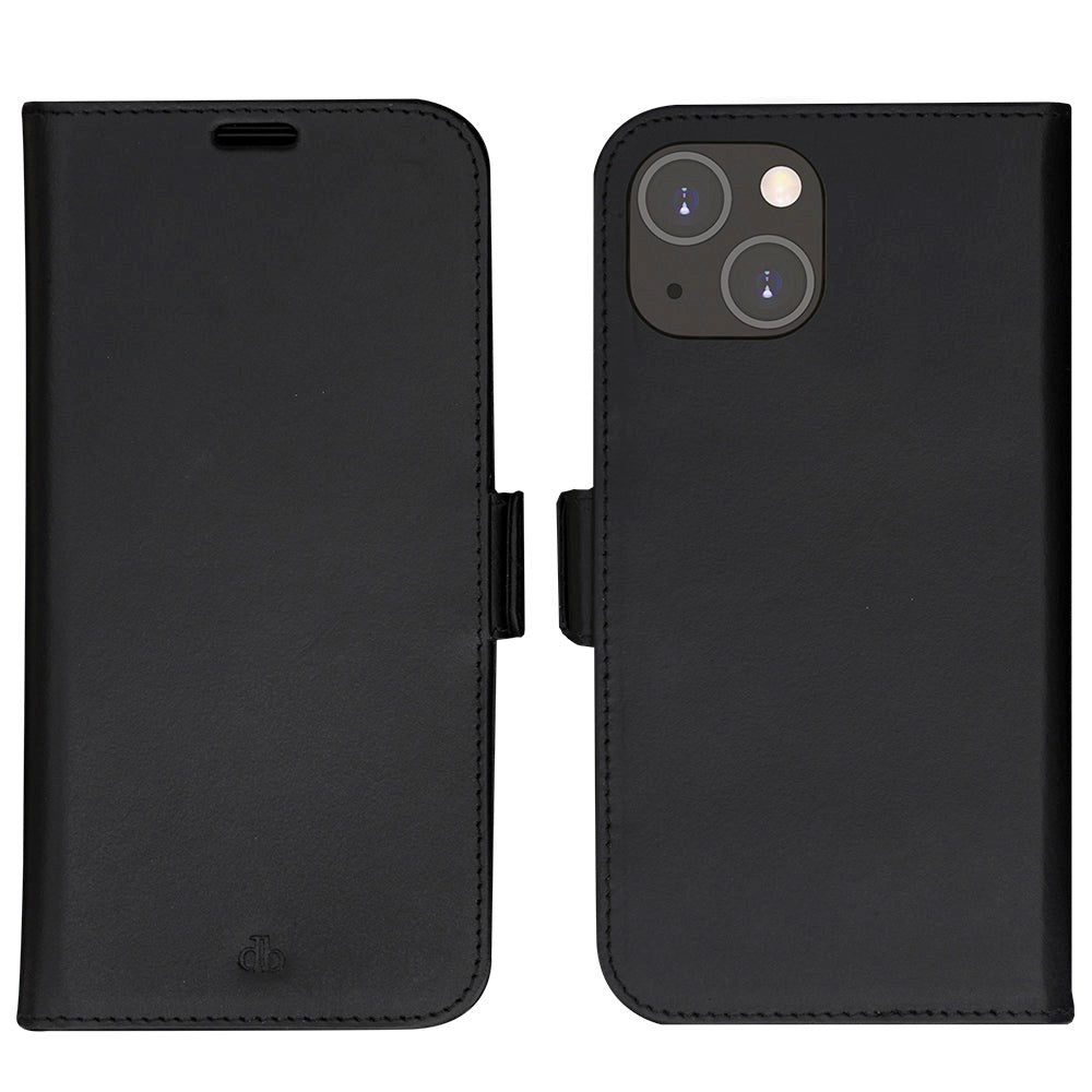 iPhone 14 dbramante1928 Lynge Ægte Læder Magnet Cover - Black