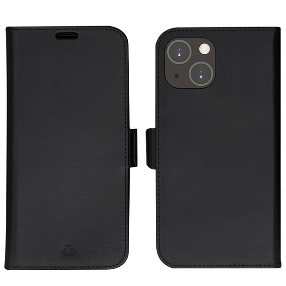 iPhone 14 dbramante1928 Lynge Ægte Læder Magnet Cover - Black