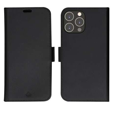 iPhone 14 Pro Max dbramante1928 Lynge Ægte Læder Magnet Cover - Black