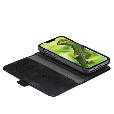 iPhone 14 Pro Max dbramante1928 Lynge Ægte Læder Magnet Cover - Black