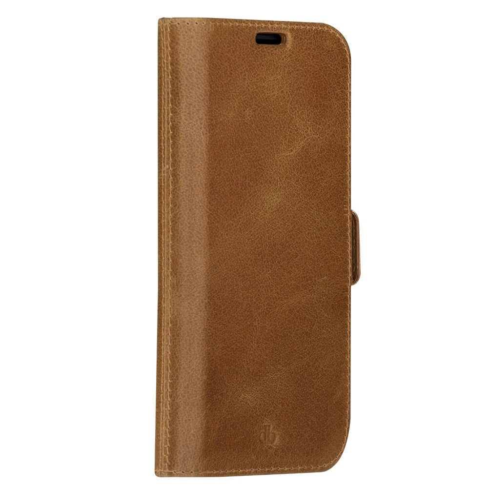 iPhone 14 Pro Max dbramante1928 Lynge Ægte Læder Magnet Cover - Tan