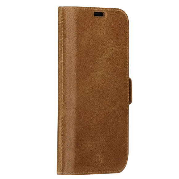 iPhone 14 Pro Max dbramante1928 Lynge Ægte Læder Magnet Cover - Tan