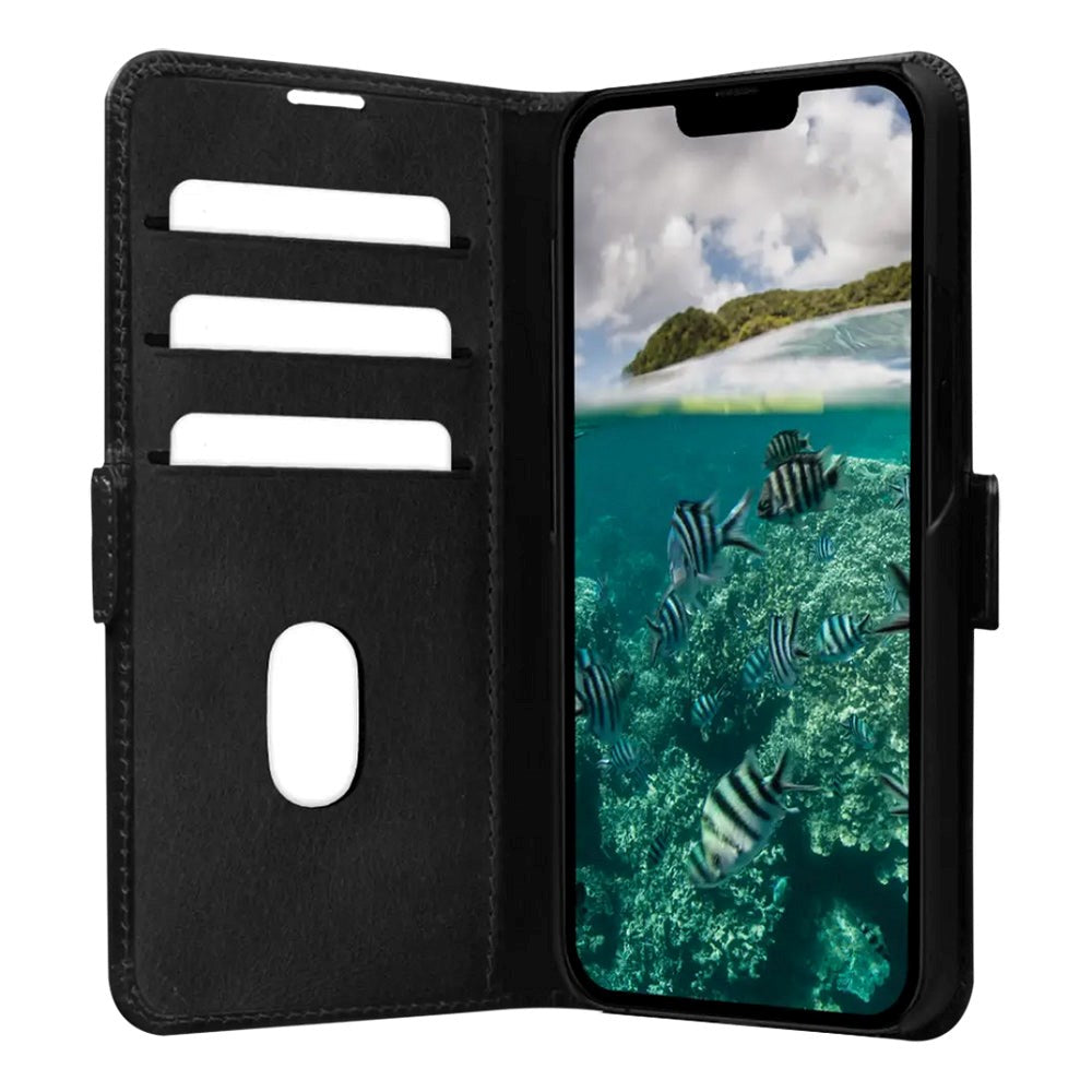 iPhone 12 / 12 Pro dbramante1928 Copenhagen Ægte Læder Cover m. Pung - Black