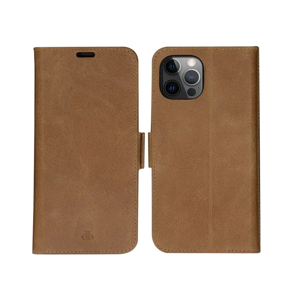 iPhone 12 / 12 Pro dbramante1928 Copenhagen Ægte Læder Cover m. Pung - Tan
