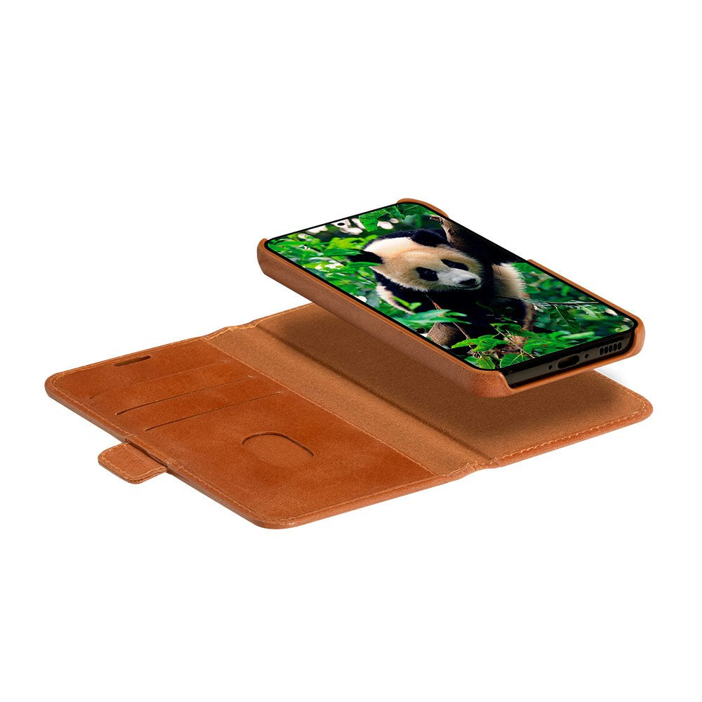 Samsung Galaxy S23+ (Plus) dbramante1928 Lynge Ægte Læder Magnet Cover - Tan