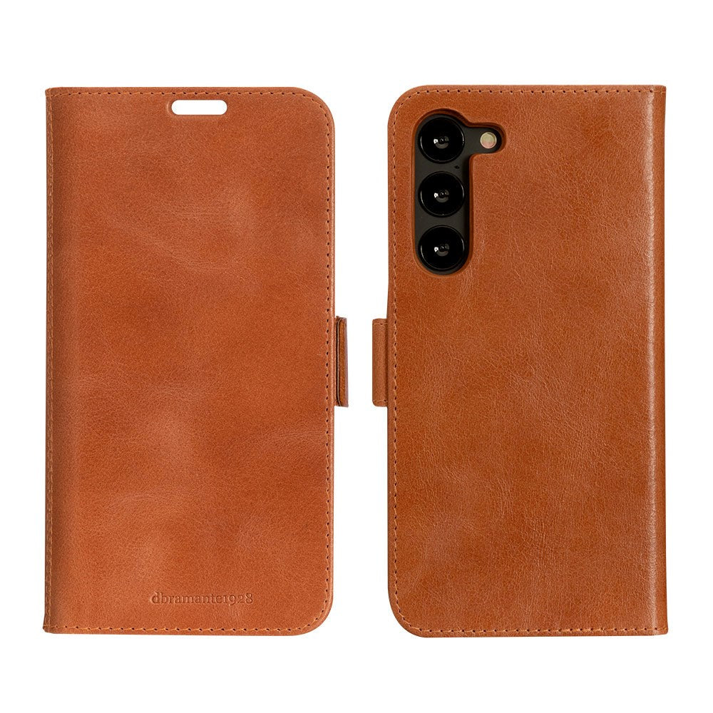 Samsung Galaxy S23+ (Plus) dbramante1928 Lynge Ægte Læder Magnet Cover - Tan