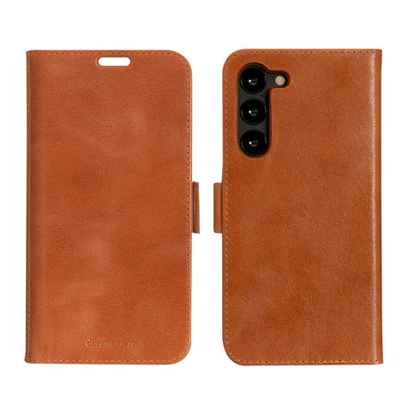 Samsung Galaxy S23+ (Plus) dbramante1928 Lynge Ægte Læder Magnet Cover - Tan