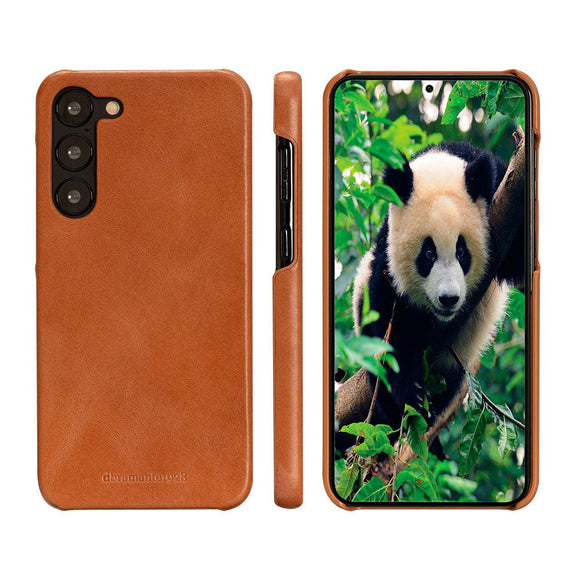 Samsung Galaxy S23+ (Plus) dbramante1928 Lynge Ægte Læder Magnet Cover - Tan