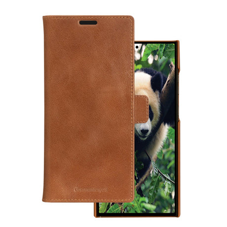 Samsung Galaxy S23 Ultra dbramante1928 Lynge Ægte Læder Magnet Cover - Tan
