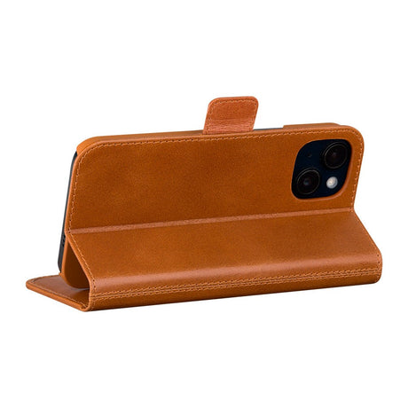 iPhone 15 dbramante1928 Copenhagen Slim Ægte Læder Cover m. Pung - Tan