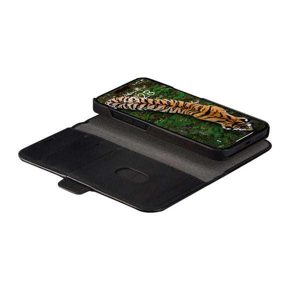 iPhone 15 dbramante1928 Lynge Ægte Læder Magnet Cover - Black