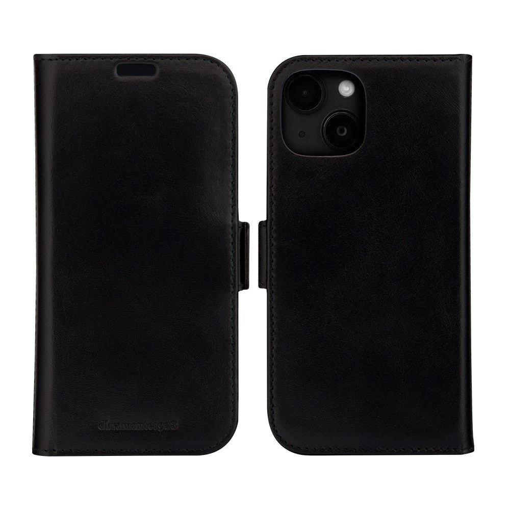 iPhone 15 Plus dbramante1928 Lynge Ægte Læder Magnet Cover - Black