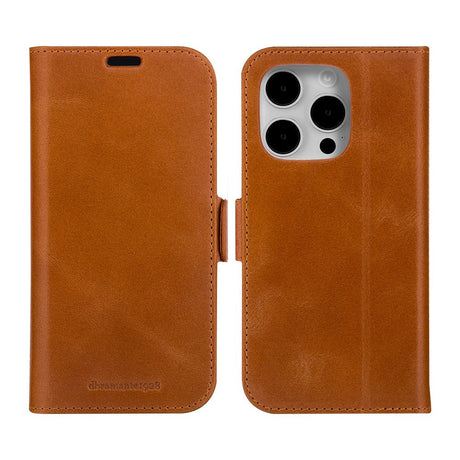 iPhone 15 Pro dbramante1928 Copenhagen Slim Ægte Læder Cover m. Pung - Tan
