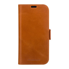 iPhone 15 Pro dbramante1928 Copenhagen Slim Ægte Læder Cover m. Pung - Tan - (DEMO)