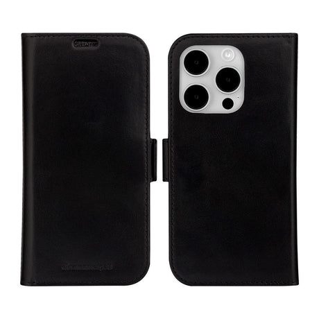 iPhone 15 Pro dbramante1928 Lynge Ægte Læder Magnet Cover - Black