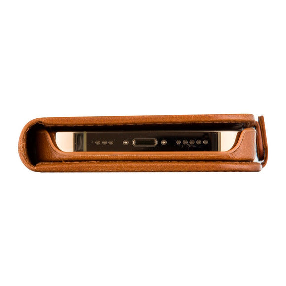 iPhone 15 Pro dbramante1928 Lynge Ægte Læder Magnet Cover - Tan