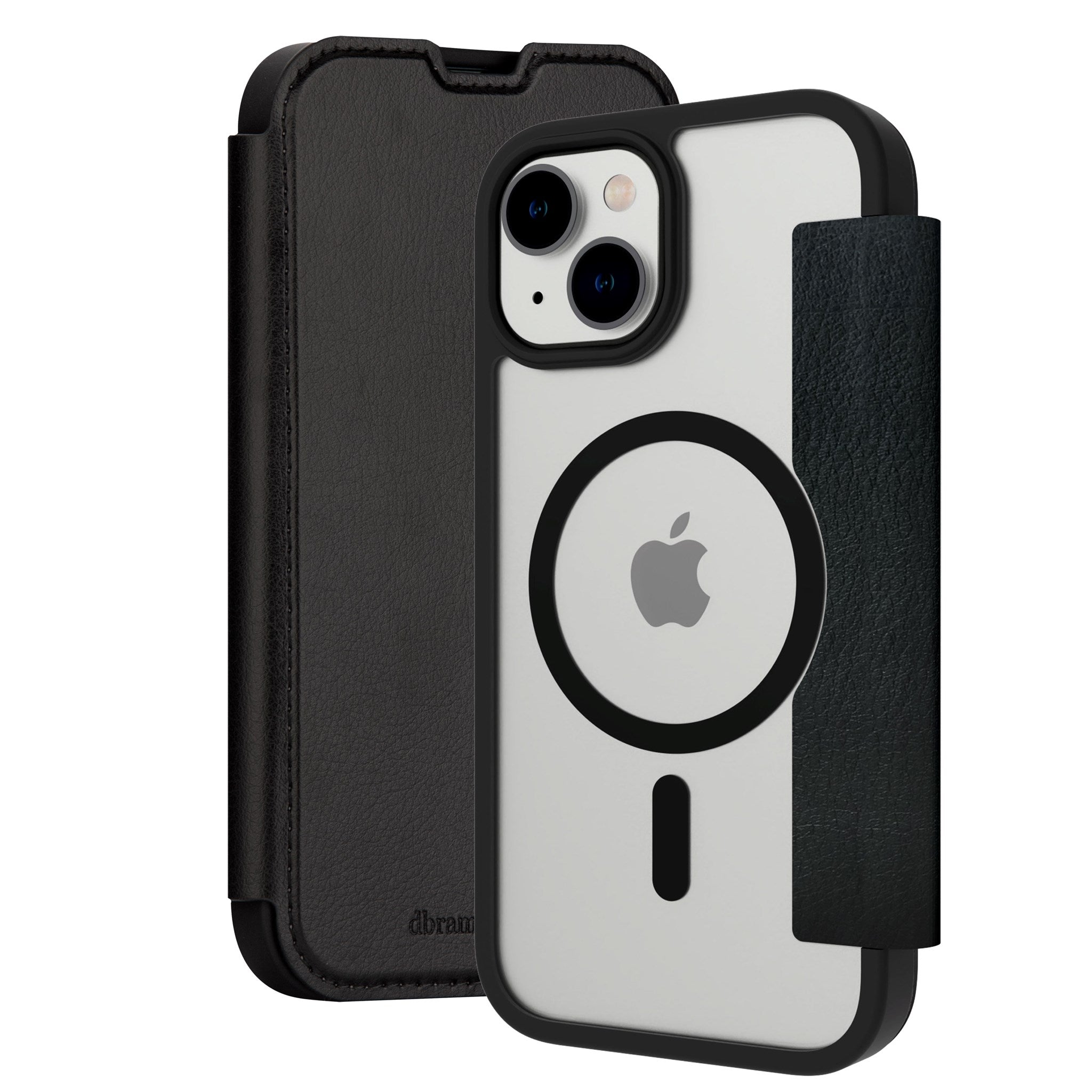iPhone 15 dbramante1928 Helsinki Cover - MagSafe Kompatibel - Sort / Gennemsigtig