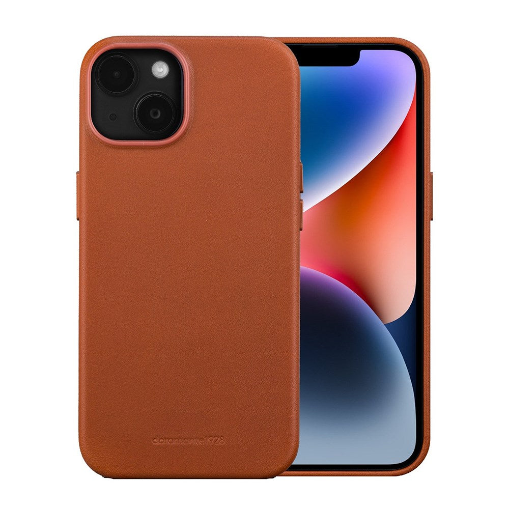 Dbramante1928 iPhone 14 / 13 Roskilde Cover - 100% Ægte Læder - MagSafe Kompatibel - Tan