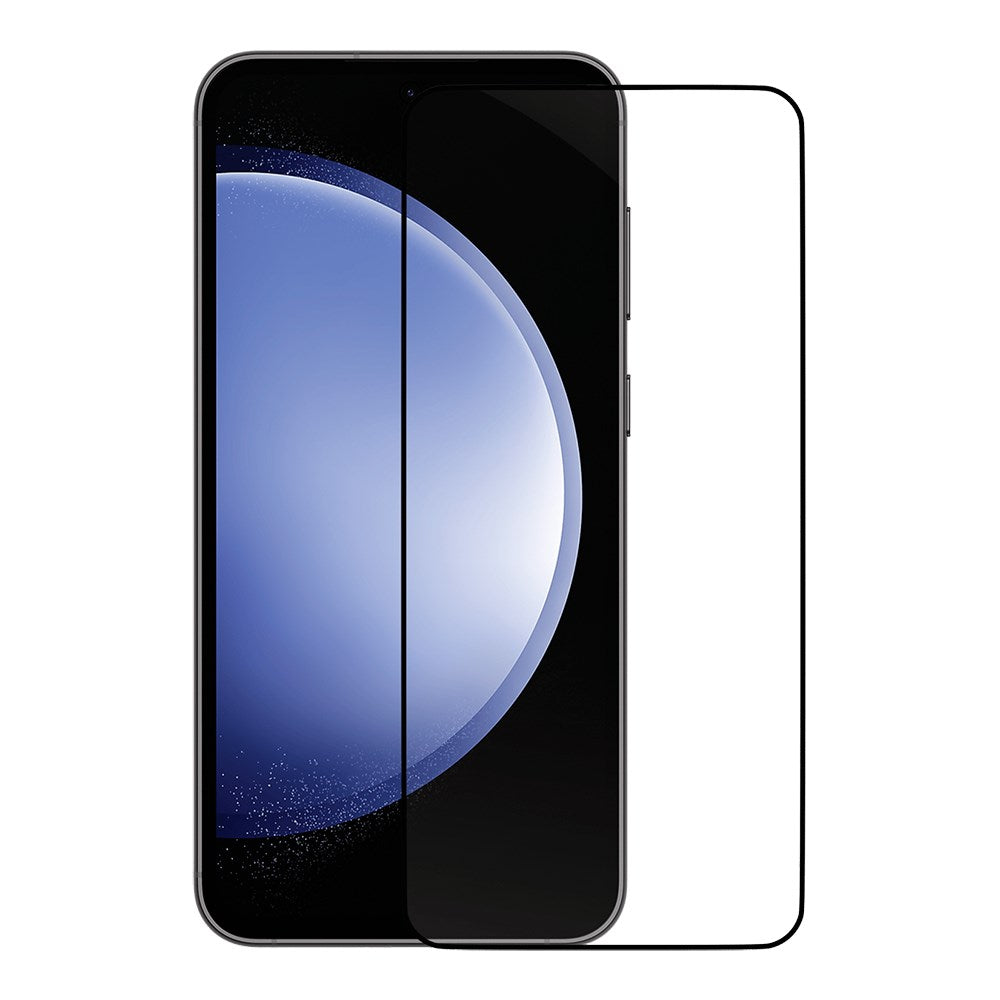 Samsung Galaxy S23 FE dbramante1928 Eco-Shield Skærmbeskyttelse m. Monteringsramme - Sort Kant
