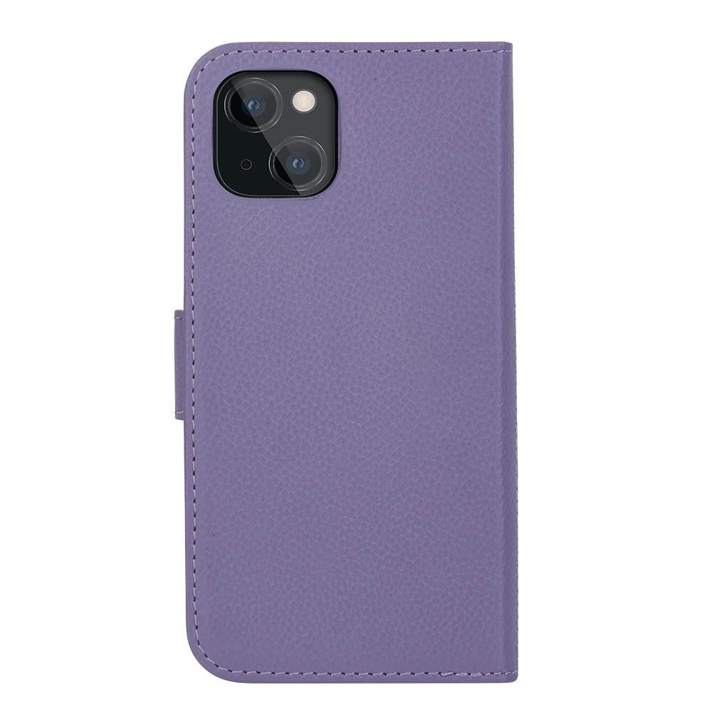 iPhone 13 Mini dbramante1928 New York Magnetisk Ægte Læder Cover m. Pung - Daybreak Purple
