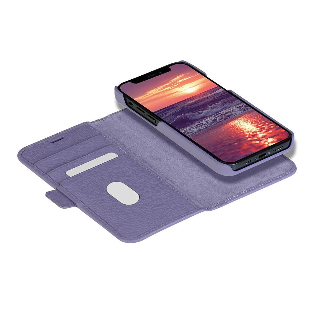 iPhone 13 Mini dbramante1928 New York Magnetisk Ægte Læder Cover m. Pung - Daybreak Purple