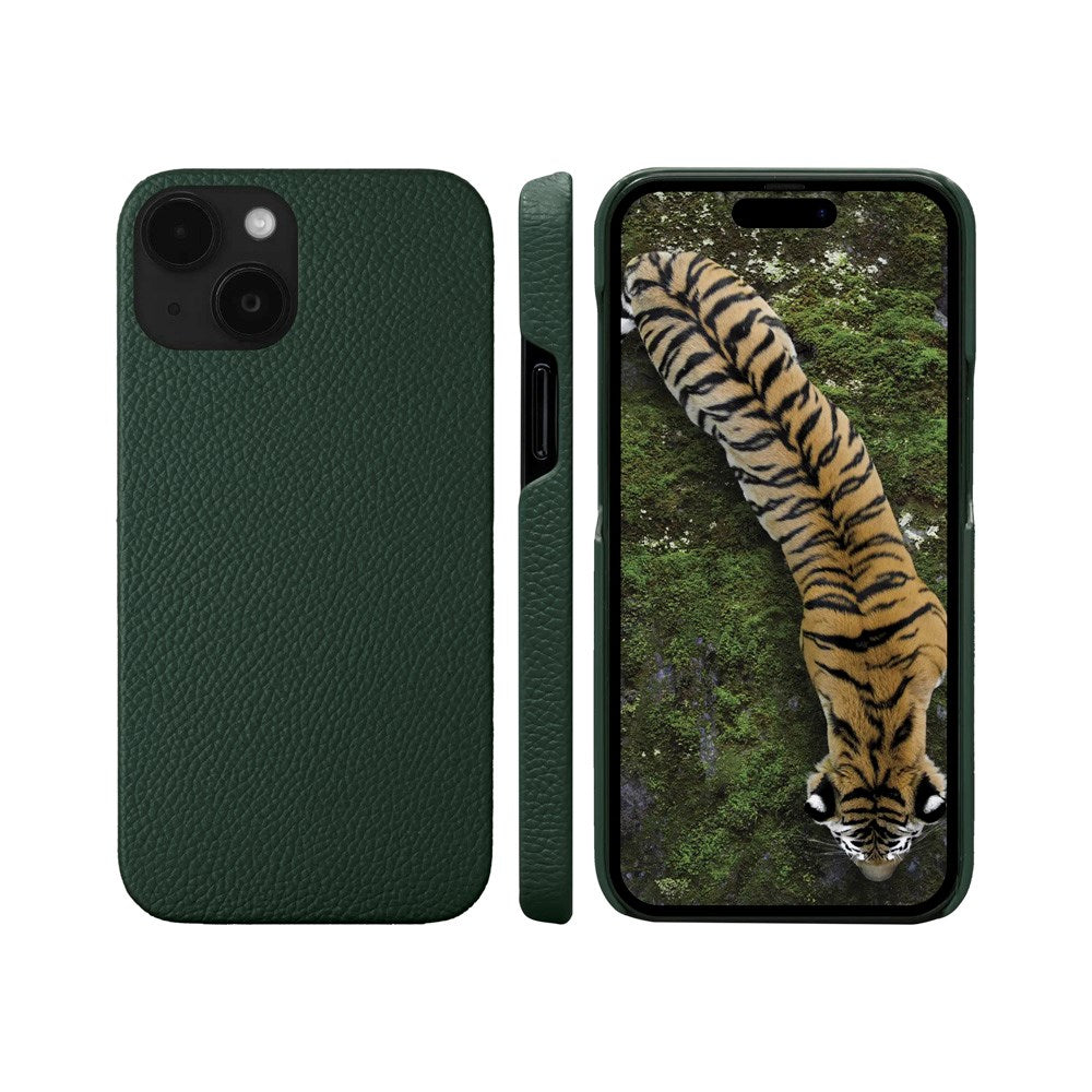 iPhone 15 Plus dbramante1928 New York 2-i-1 Ægte Læder Flip Cover - Evergreen