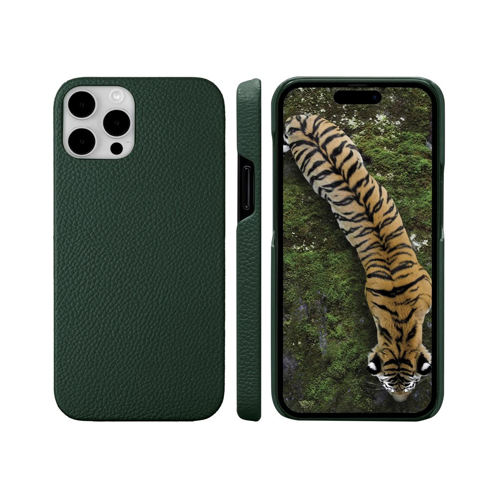 iPhone 15 Pro Max dbramante1928 New York 2-i-1 Ægte Læder Flip Cover - Evergreen