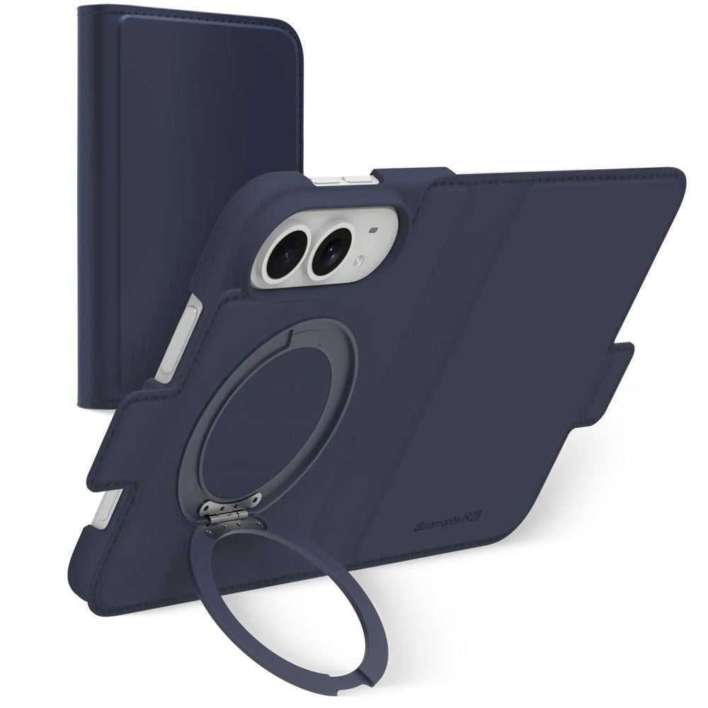iPhone Duo dbramante1928 Copenhagen Kick ICON Flip Cover - MagSafe Kompatibel - Deep Water
