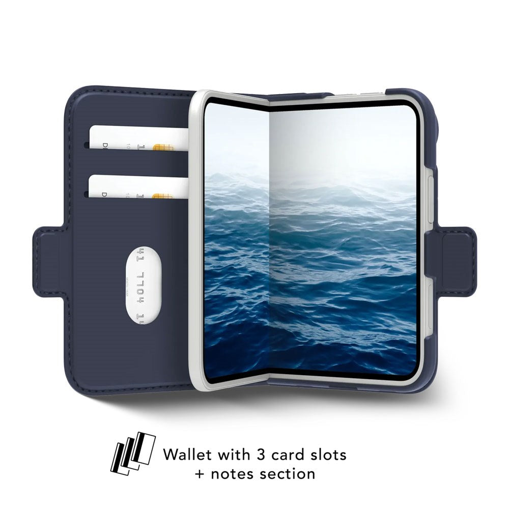 iPhone Duo dbramante1928 Copenhagen Kick ICON Flip Cover - MagSafe Kompatibel - Deep Water