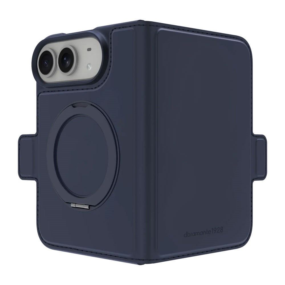 iPhone Duo dbramante1928 Copenhagen Kick ICON Flip Cover - MagSafe Kompatibel - Deep Water
