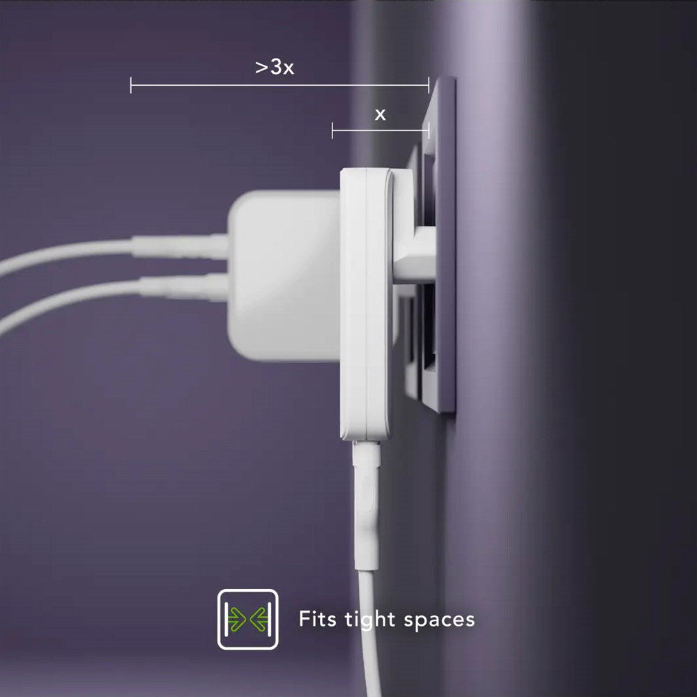 dbramante1928 Slim Vægoplader m. 1x USB-C 20W & 1x USB-A 18W - Hvid