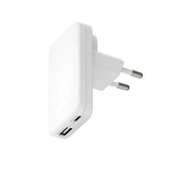 dbramante1928 Slim Vægoplader m. 1x USB-C 30W & 1x USB-A 30W - Hvid
