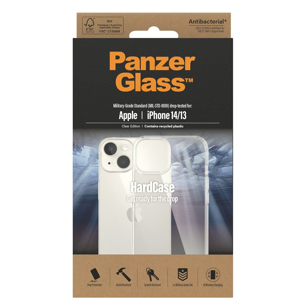 iPhone 14 / 13 Cover PanzerGlass HardCase Antibakteriel - Gennemsigtig