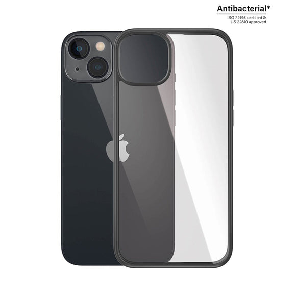 iPhone 14 Plus Cover PanzerGlass AntiBakteriel ClearCase - Sort Kant
