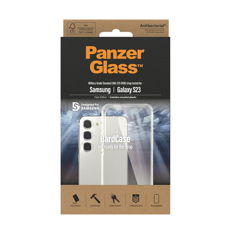 Samsung Galaxy S23 Cover PanzerGlass HardCase Antibakteriel - Gennemsigtig
