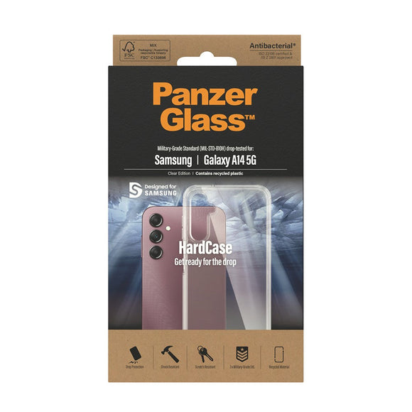 Samsung Galaxy A14 / A14 (5G) Cover PanzerGlass HardCase Antibakteriel - Gennemsigtig