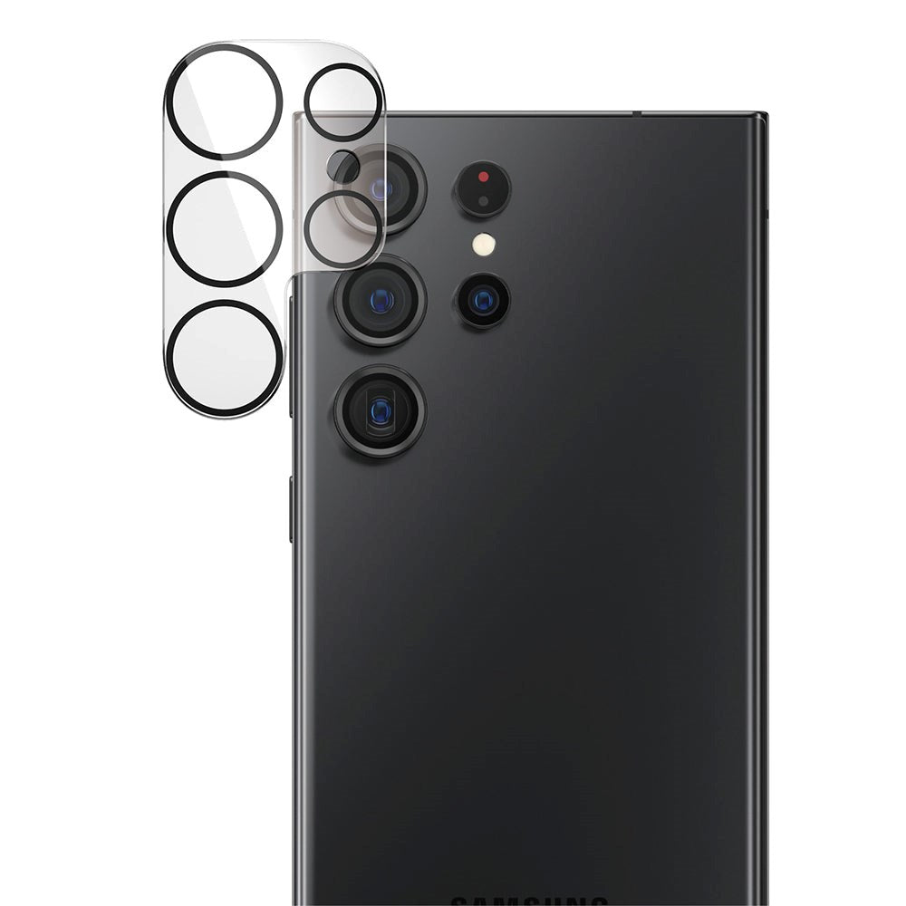 Samsung Galaxy S23 Ultra PanzerGlass PicturePerfect - Kamerabeskyttelse - Gennemsigtig / Sort